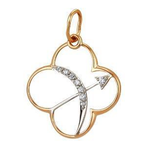 Подвеска из золота 585 пробы 43-0076 Подвеска из золота 585 пробы 43-0076