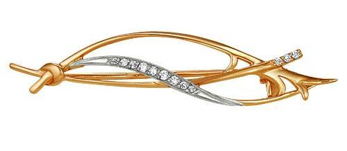 Брошь из золота 585 пробы 44-0006