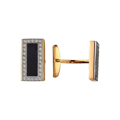 Запонки из золота 585 пробы 49-0002