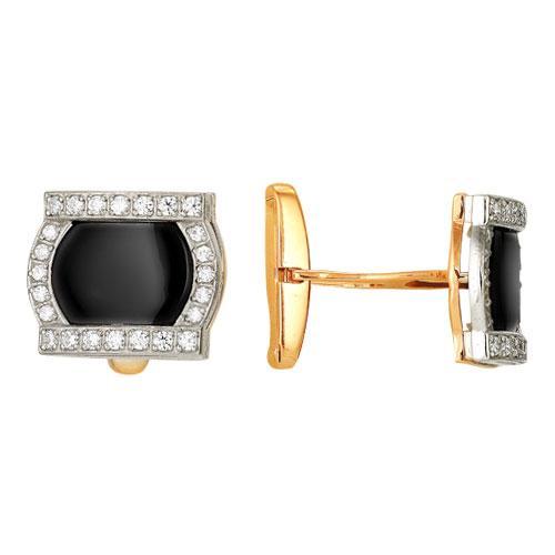 Запонки из золота 585 пробы 49-0005