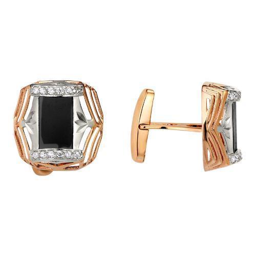 Запонки из золота 585 пробы 49-0008