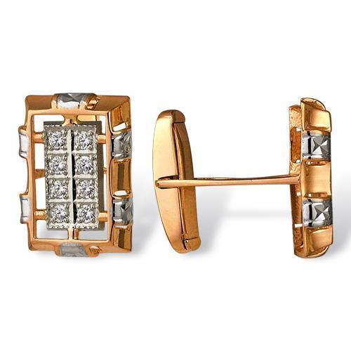 Запонки из золота 585 пробы 59-0011