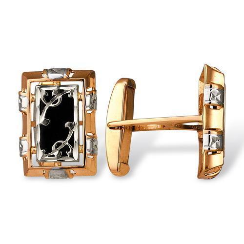 Запонки из золота 585 пробы 59-0014