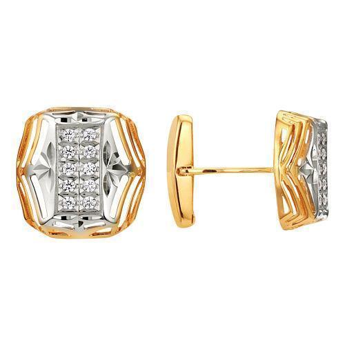 Запонки из золота 585 пробы 59-0025